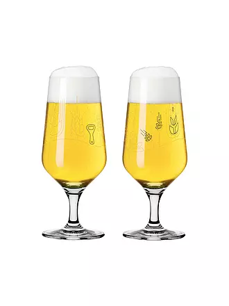 RITZENHOFF | Set de 2 verres à bière BRAUCHZEIT PILS #11 et #12 Sonja Eikler 2024 | 
